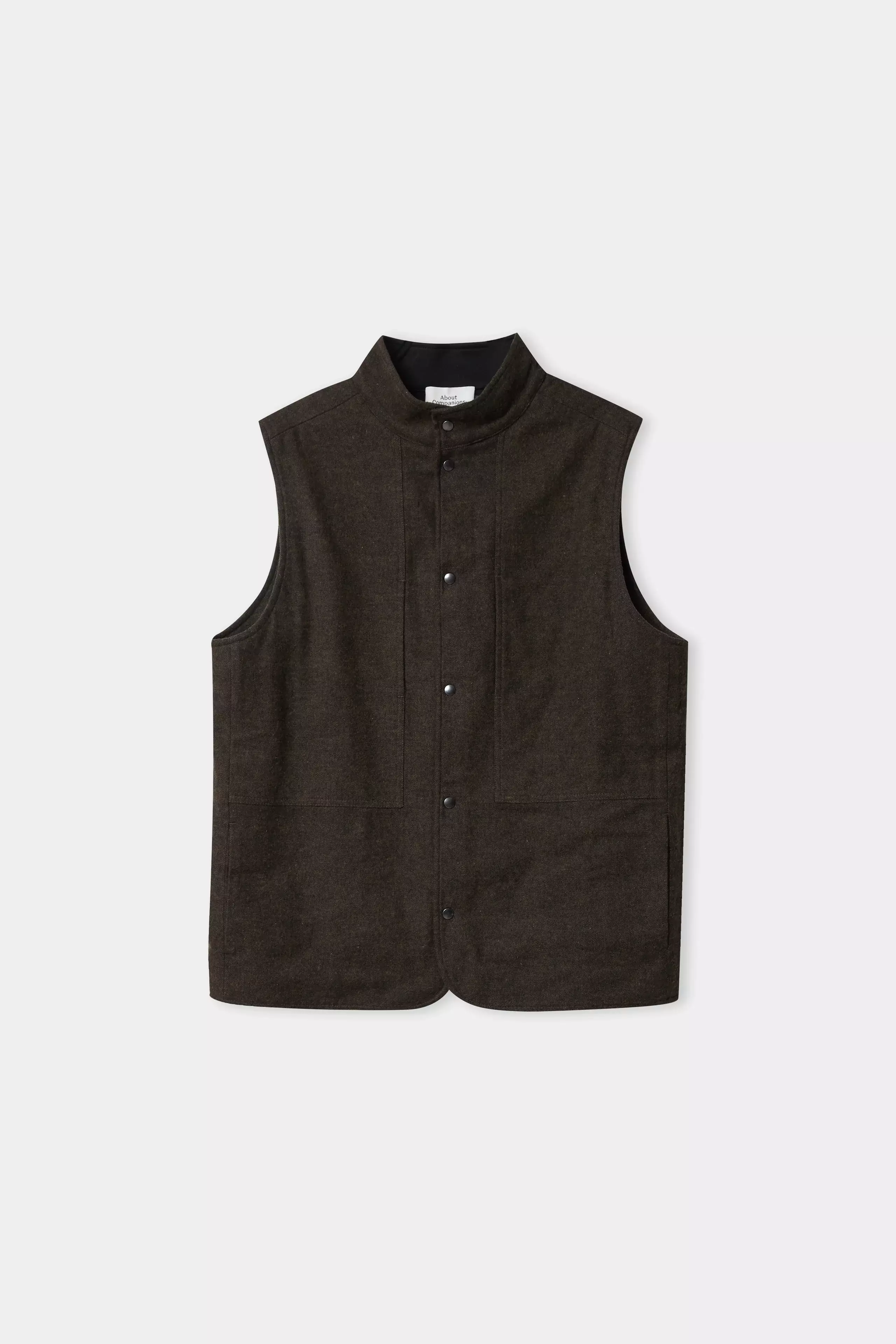 About Companions Wendel Vest Eco Flanel Mud Weste Herren braun